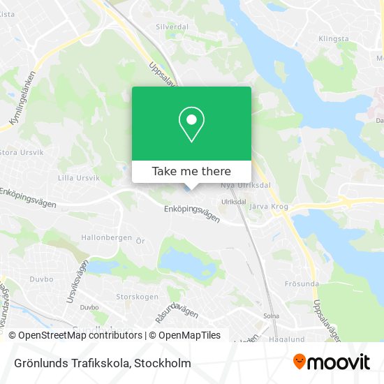 Grönlunds Trafikskola map