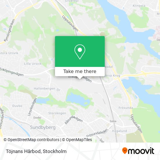 Töjnans Hårbod map