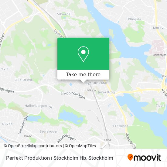 Perfekt Produktion i Stockholm Hb map