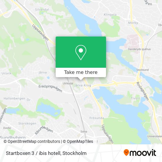 Startboxen 3 / ibis hotell map