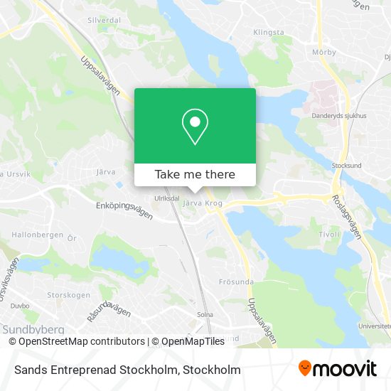 Sands Entreprenad Stockholm map