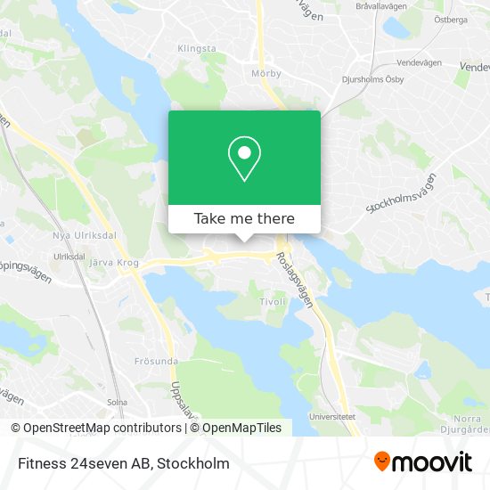 Fitness 24seven AB map