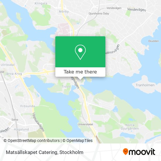 Matsällskapet Catering map