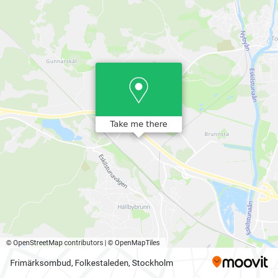 Frimärksombud, Folkestaleden map