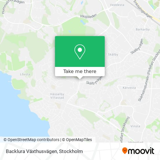 Backlura Växthusvägen map