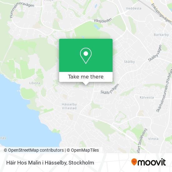 Häir Hos Malin i Hässelby map