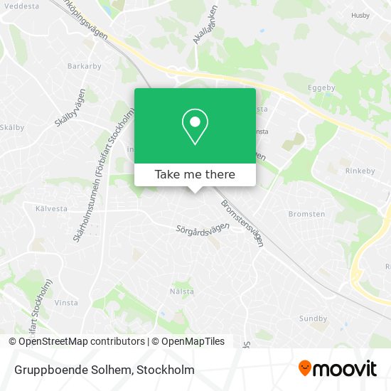 Gruppboende Solhem map