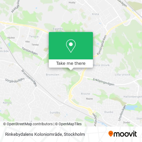 Rinkebydalens Koloniområde map