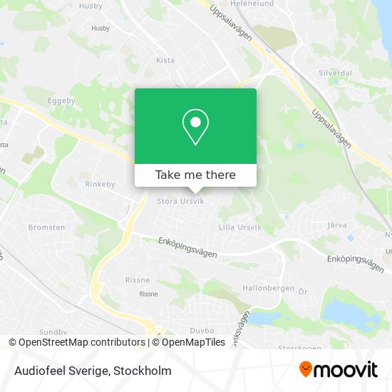 Audiofeel Sverige map