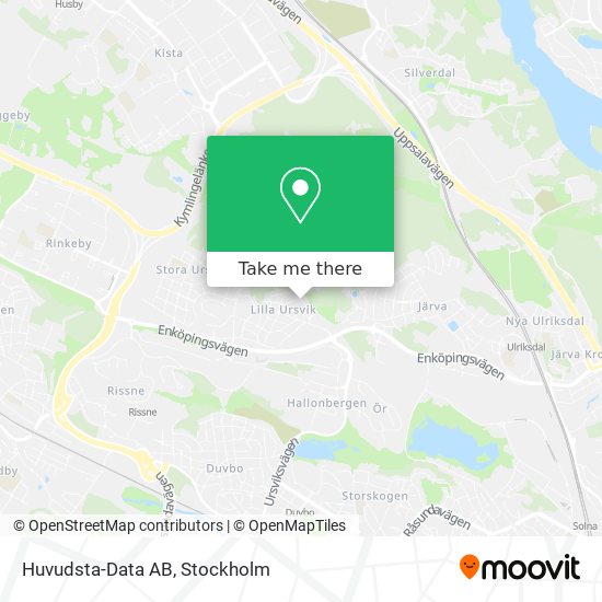 Huvudsta-Data AB map