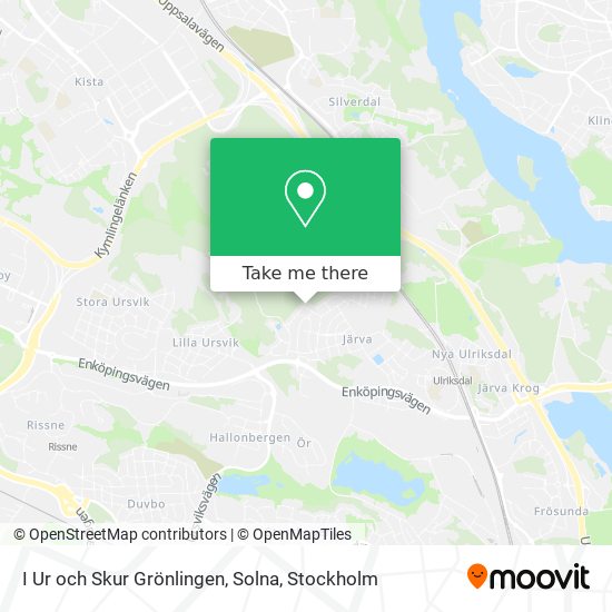 I Ur och Skur Grönlingen, Solna map