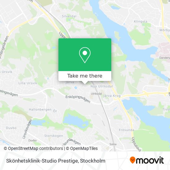 Skönhetsklinik-Studio Prestige map
