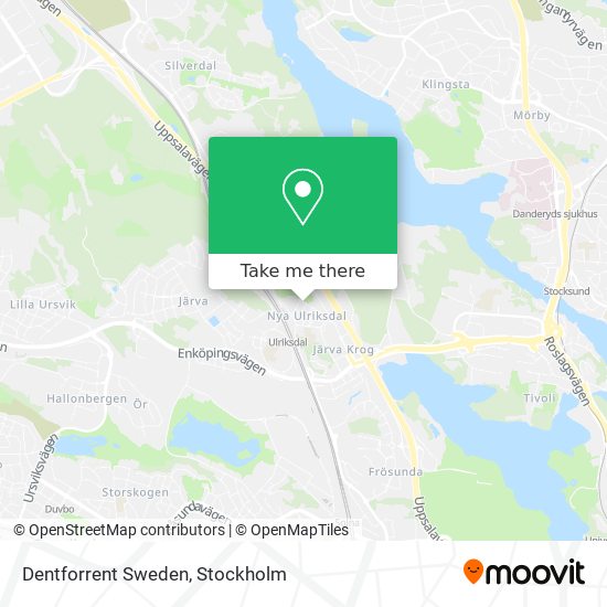 Dentforrent Sweden map