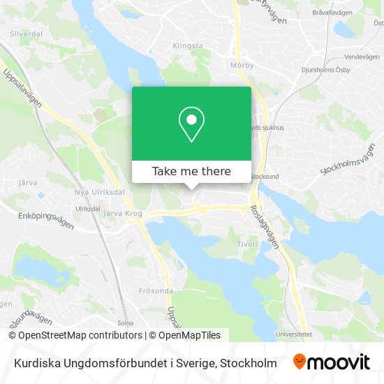 Kurdiska Ungdomsförbundet i Sverige map