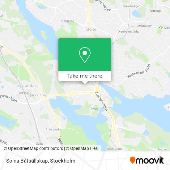 Solna Båtsällskap map