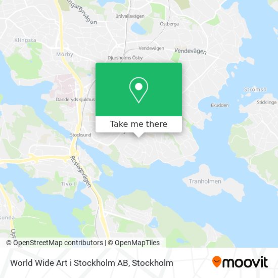 World Wide Art i Stockholm AB map