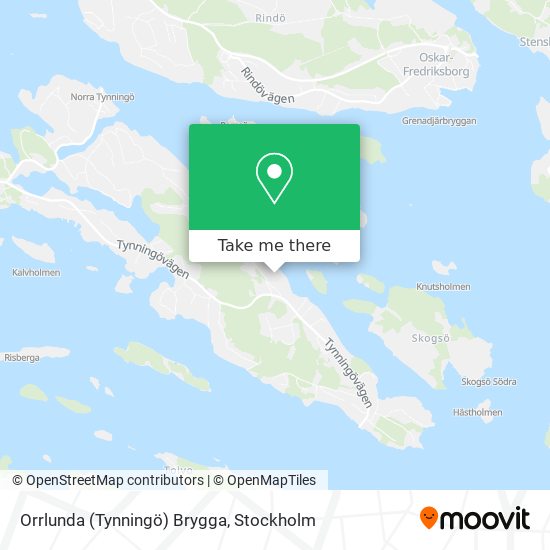 Orrlunda (Tynningö) Brygga map