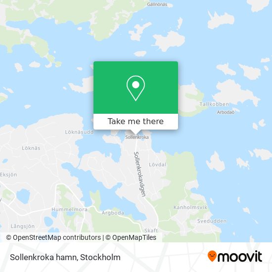 Sollenkroka hamn map