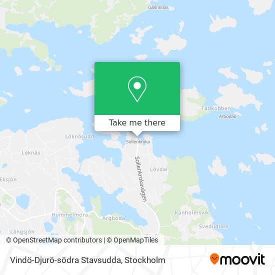 Vindö-Djurö-södra Stavsudda map