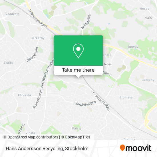 Hans Andersson Recycling map