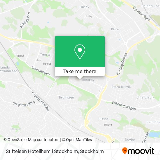 Stiftelsen Hotellhem i Stockholm map