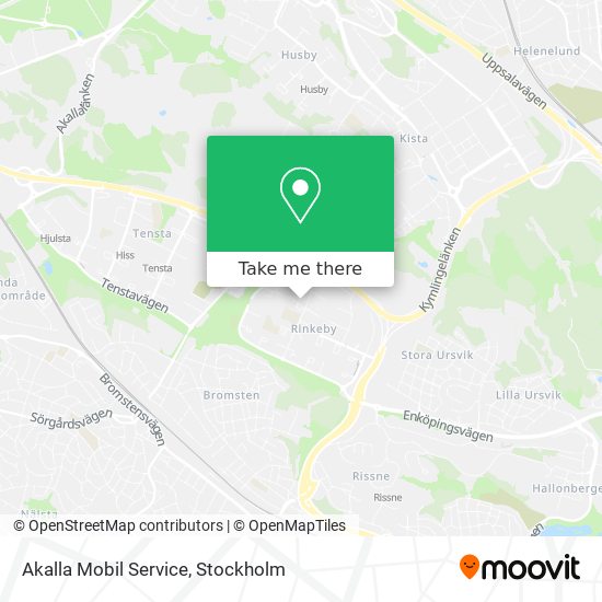 Akalla Mobil Service map