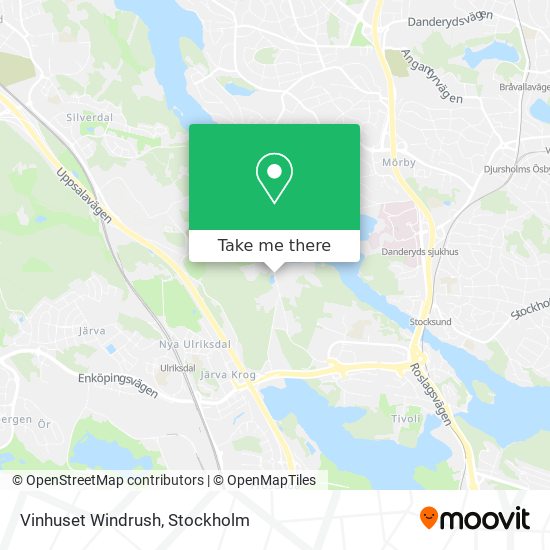 Vinhuset Windrush map