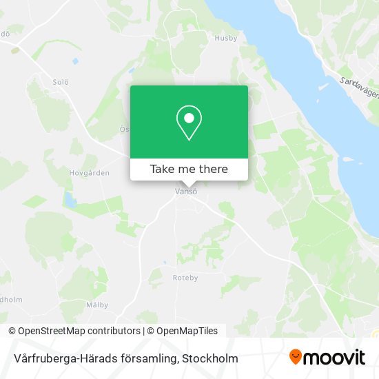 Vårfruberga-Härads församling map