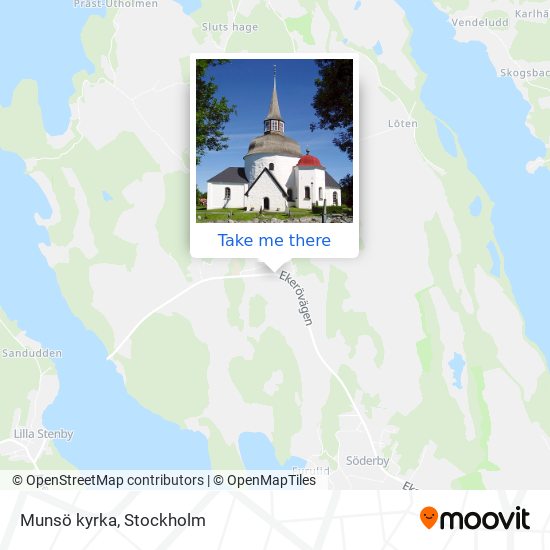 Munsö kyrka map