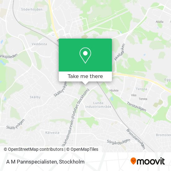 A M Pannspecialisten map