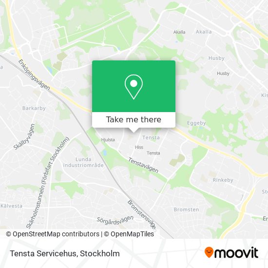 Tensta Servicehus map