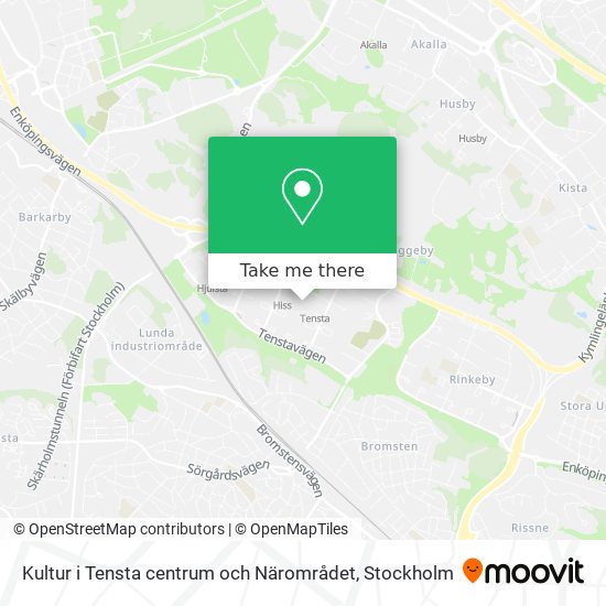 Kultur i Tensta centrum och Närområdet map