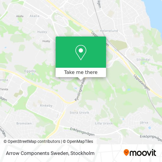 Arrow Components Sweden map