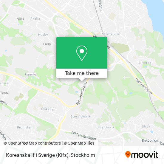 Koreanska If i Sverige (Kifs) map