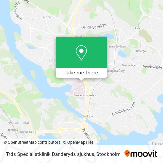 Trds Specialistklinik Danderyds sjukhus map