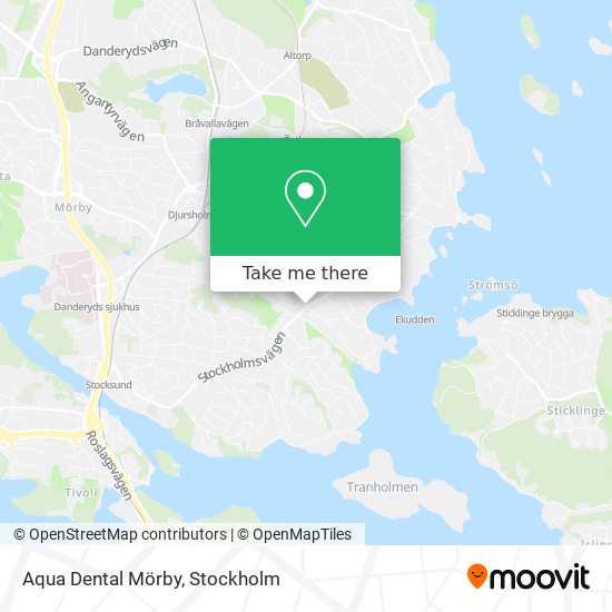 Aqua Dental Mörby map