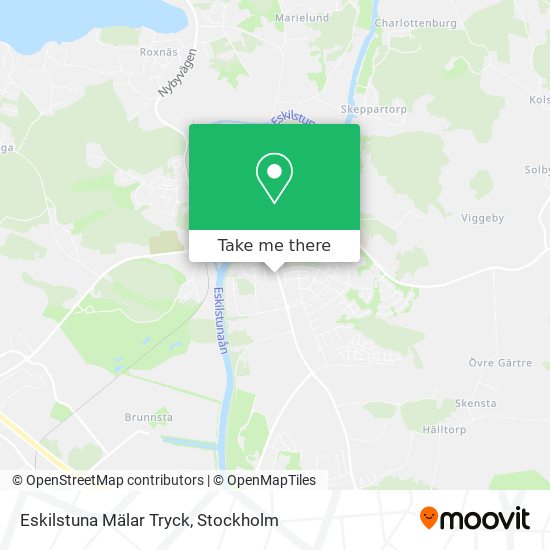 Eskilstuna Mälar Tryck map