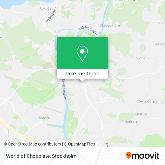 World of Chocolate map