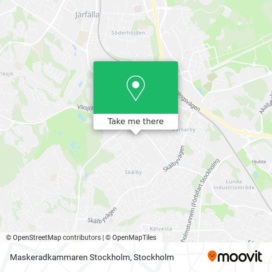 Maskeradkammaren Stockholm map