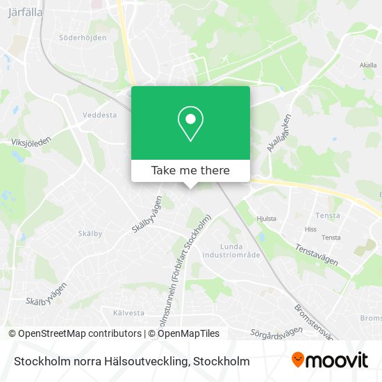 Stockholm norra Hälsoutveckling map