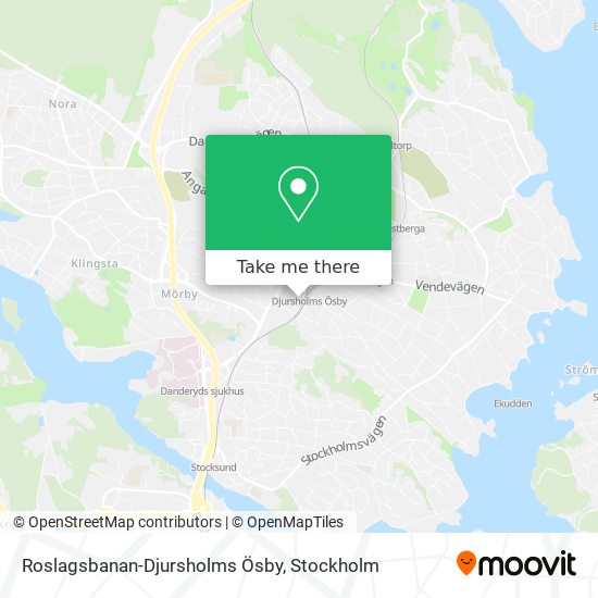 Roslagsbanan-Djursholms Ösby map
