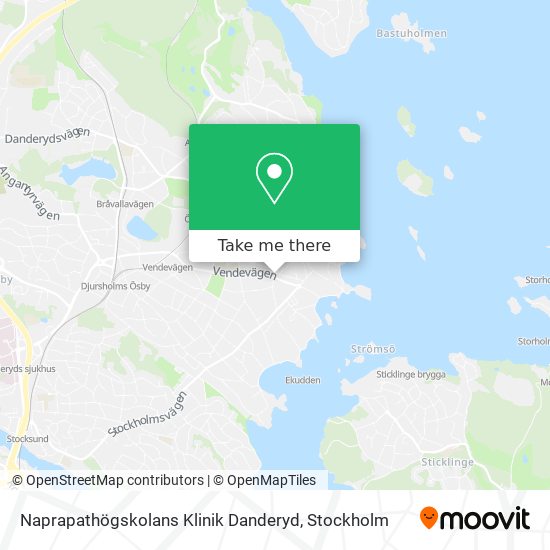 Naprapathögskolans Klinik Danderyd map