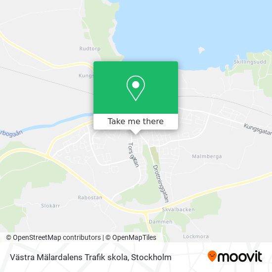 Västra Mälardalens Trafik skola map