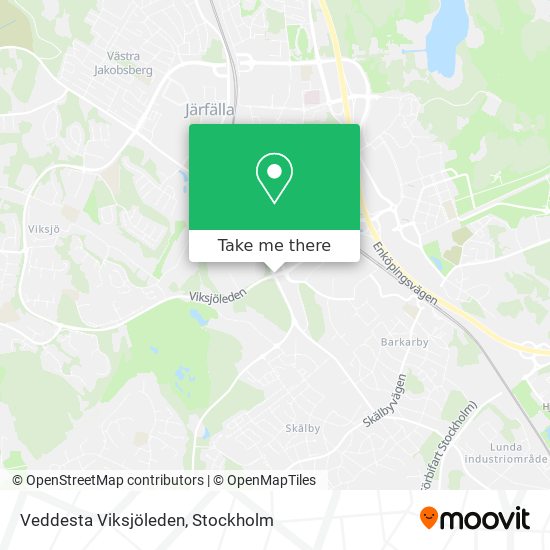 Veddesta Viksjöleden map