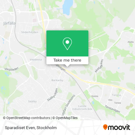 Sparadiset Even map