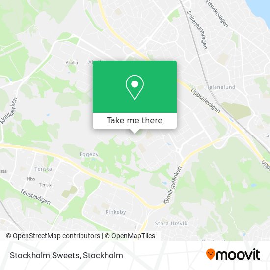 Stockholm Sweets map