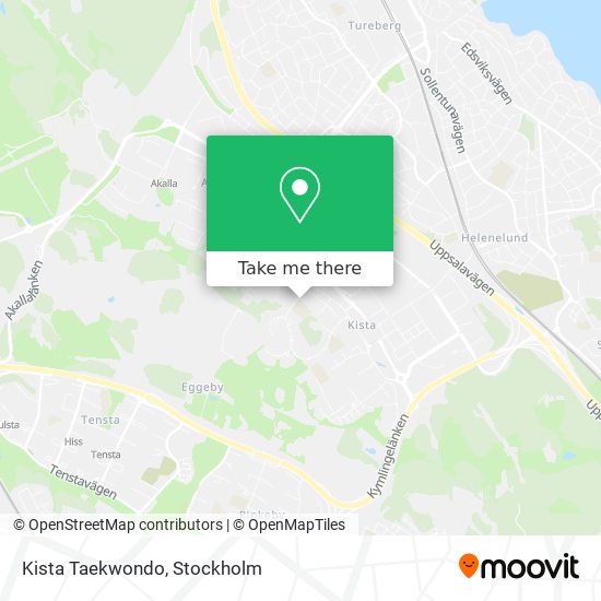 Kista Taekwondo map