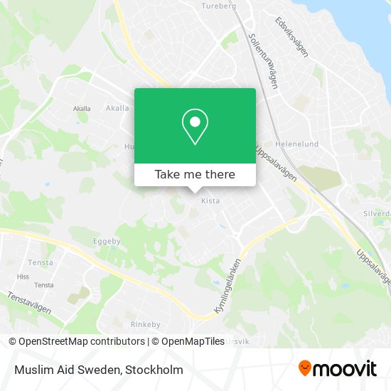 Muslim Aid Sweden map