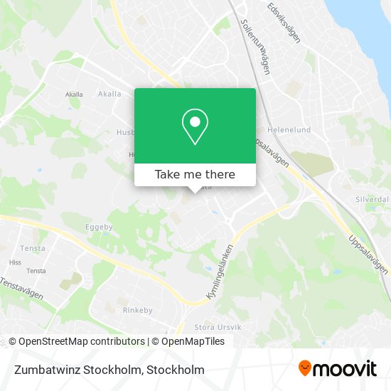 Zumbatwinz Stockholm map