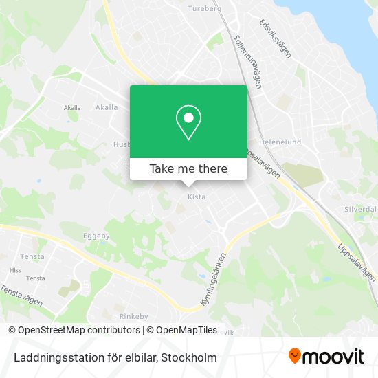 Laddningsstation för elbilar map